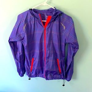 Purple windbreaker. Reebok. Size S.